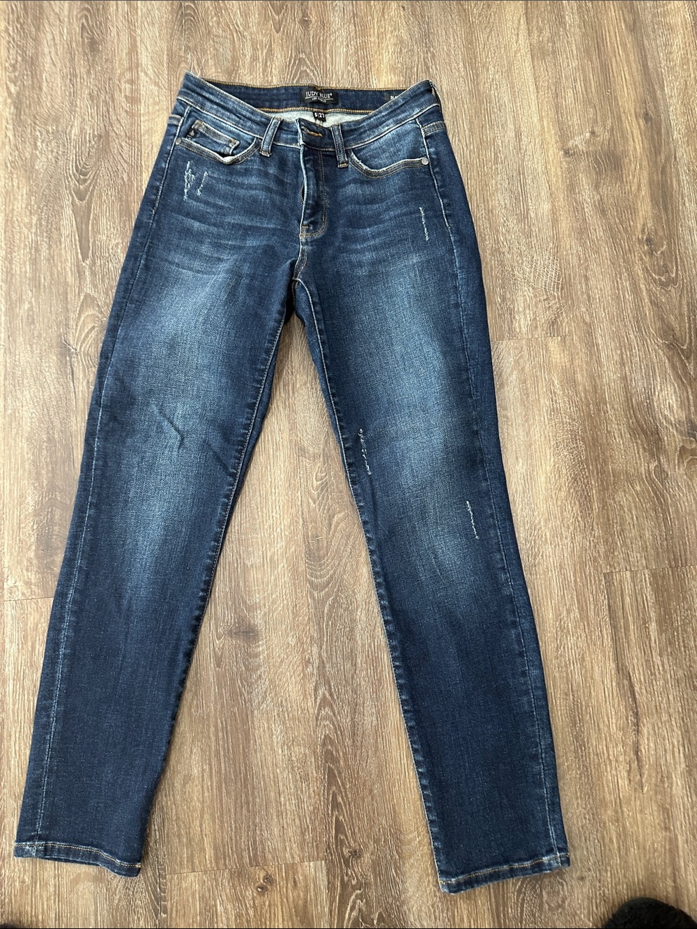 Judy Blue Dark Wash Skinny Jeans - Blue